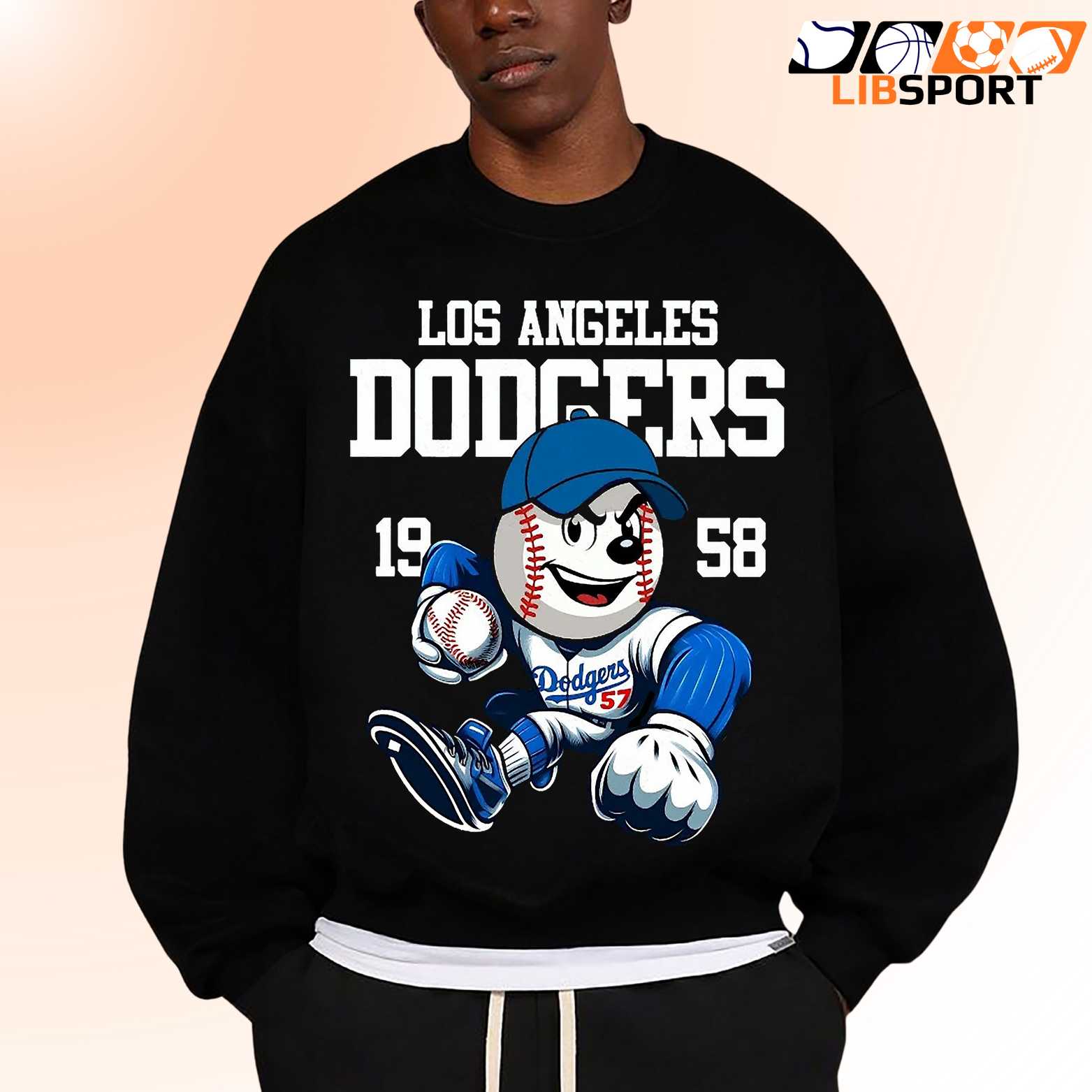 Vintage Baseball Shirt, Dodgers Los Angeles, Gift For Fans Retro Streetwear T Shirt